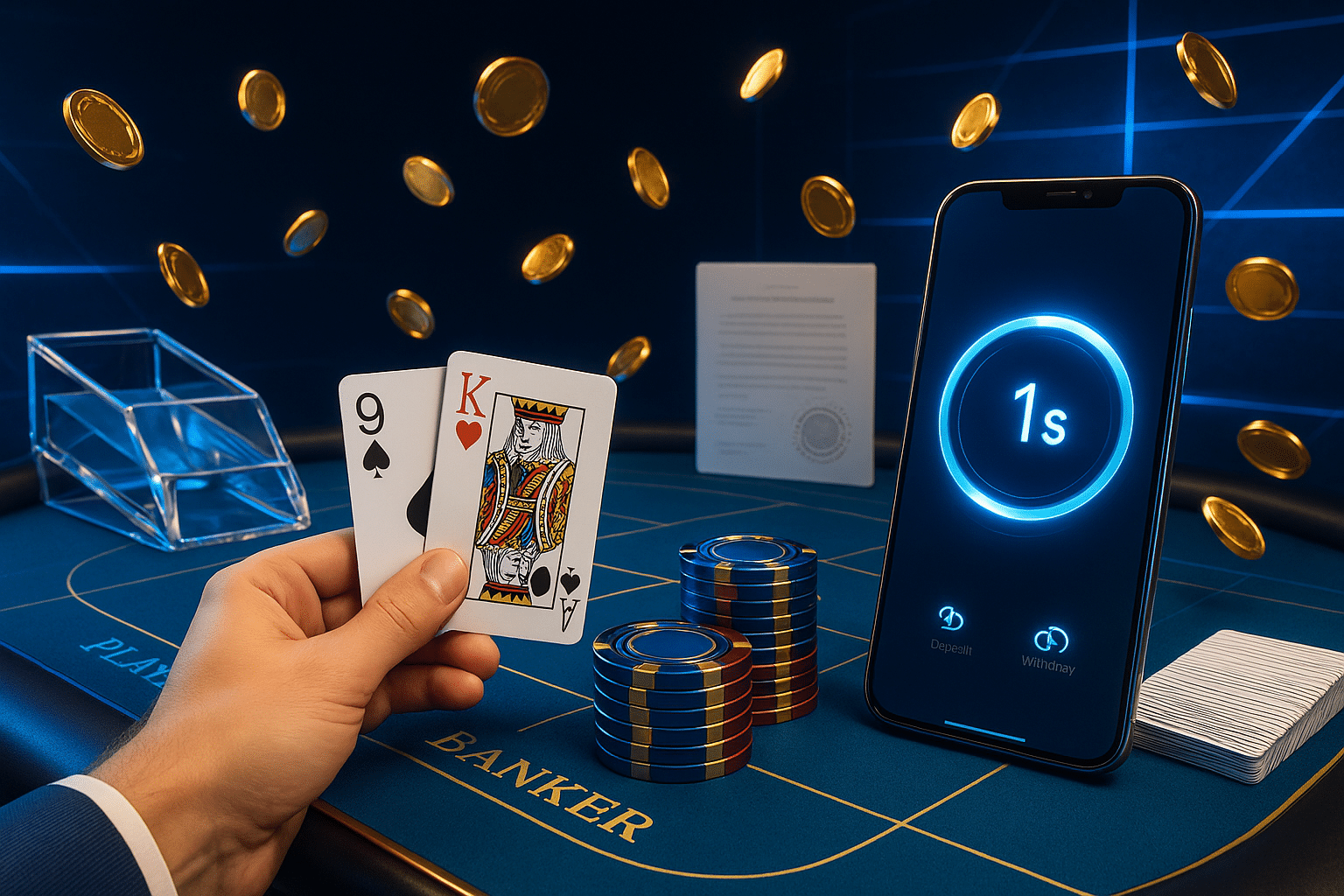 ภาพประกอบเทคนิคบาคาร่าออนไลน์ด้วย บาคาร่า Evolution Gaming